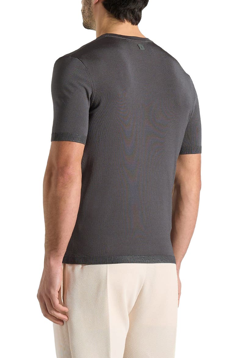 Ellis Luxe Knitted T-Shirt, Alternate, color, Grey