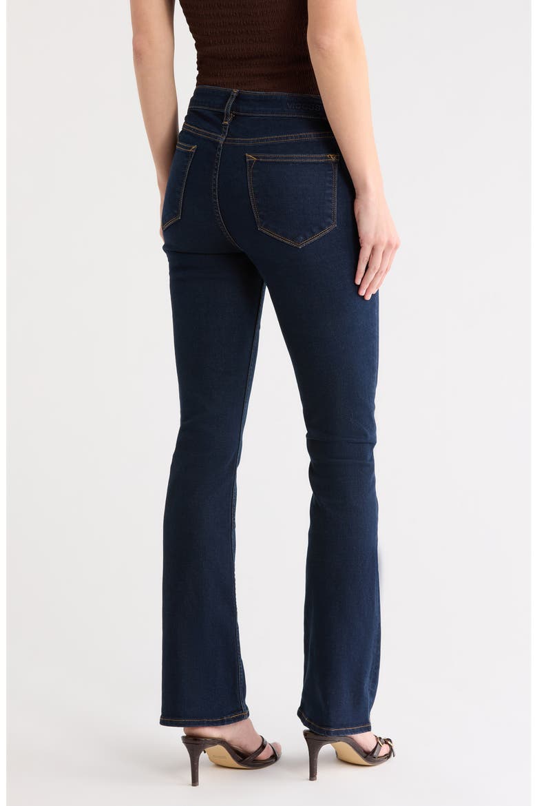 Button Fly Bootcut Jeans, Alternate, color, DARK WASH