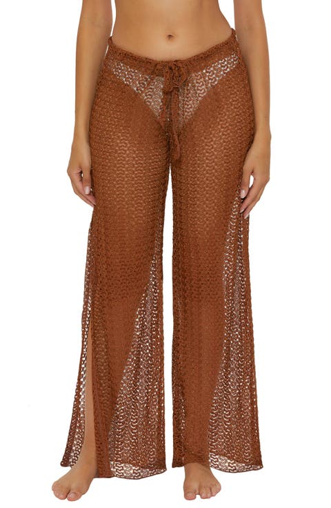Golden Lace Cover-Up Pants