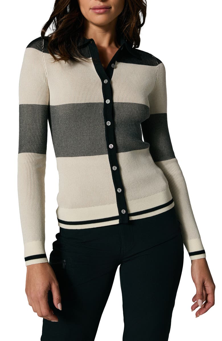 Alp N Rock Suzi Colorblock Cardigan, Main, color, Black Multi