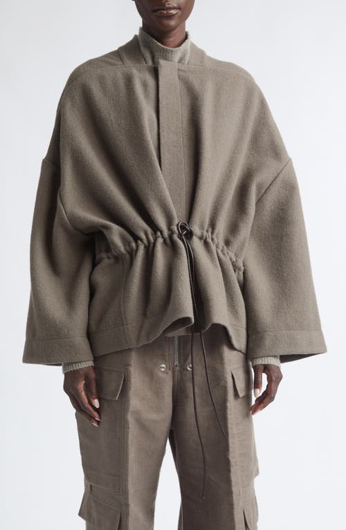 Rick Owens Sail Oversize Wool Flannel Jacket in Dust at Nordstrom