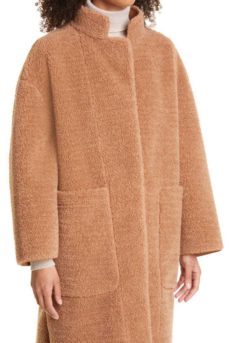 Cloud Fleece Walking Coat, Alternate, color, CAMEL