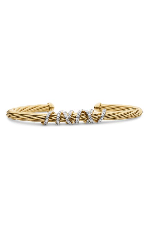 Helena Center Station Bracelet in 18K Yellow Gold with Diamonds