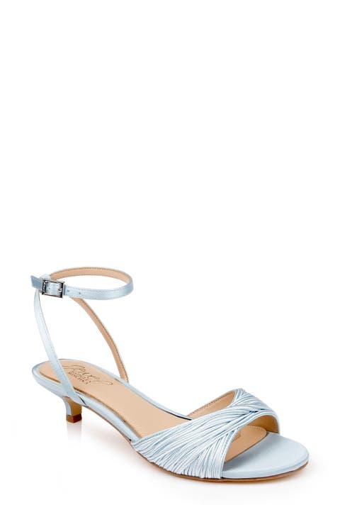 Nance Ankle Strap Kitten Heel Sandal (Women)