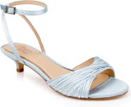 Jewel Badgley Mischka Nance Ankle Strap Kitten Heel Sandal