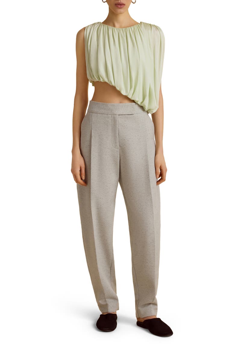 Gathered Draped Top, Alternate, color, Hemlock