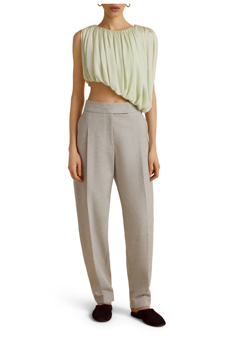 Marina Moscone Gathered Draped Top, Alternate, color, Hemlock