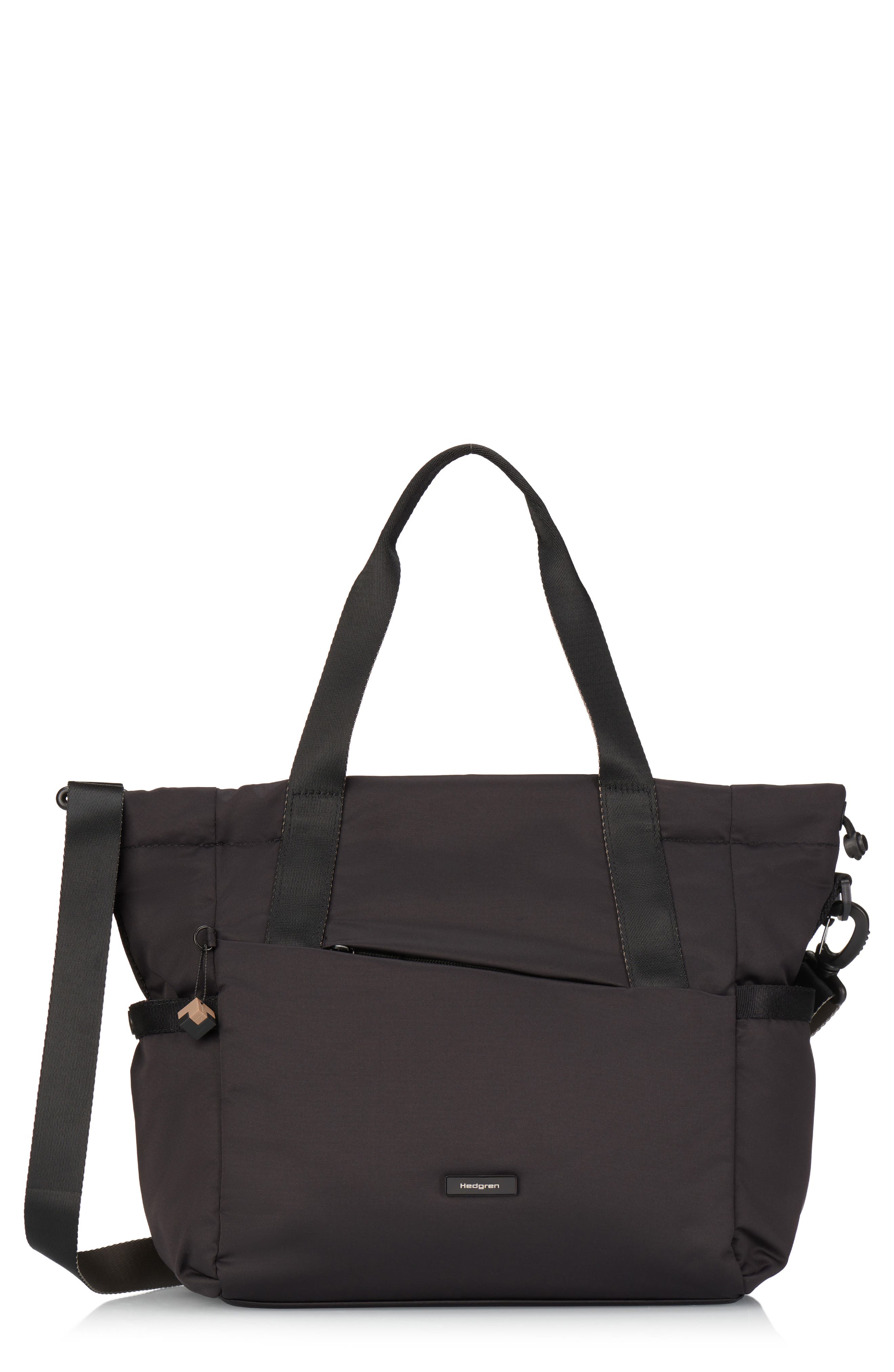 Hedgren Galactic Water Repellent Tote Bag, Main, color, Black
