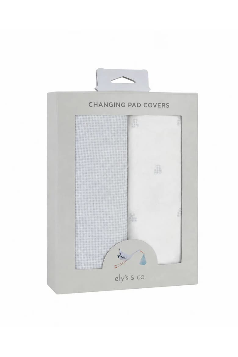 Gingham Bear Collection Baby Changing Pad Cover - Cradle Sheet 2 Pack, Alternate, color, Blue