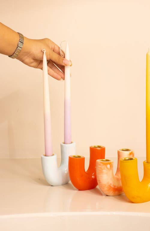 Shop Casa Amarosa Modern U-shape Resin Candle Holder