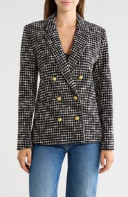 L'AGENCE Colin Double Breasted Blazer