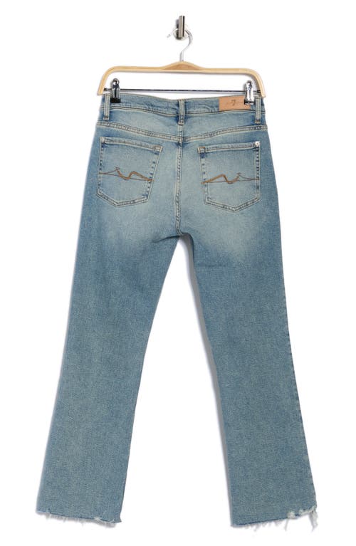 7 For All Mankind Daisy Raw Ankle Bootcut Jeans In Blue