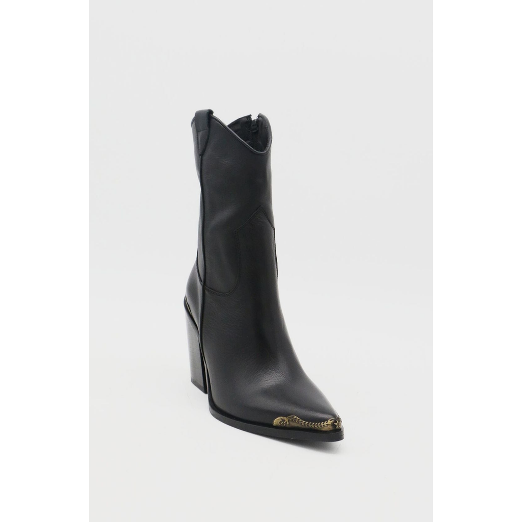 Stivali New York Western Cowboy Boots In Black