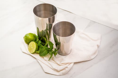 A Bar Above Boston Cocktail Shaker Set, Weighted In Stainless Steel