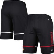 New Era Men's New Era Black Arizona Cardinals Combine Authentic Rusher Training Shorts