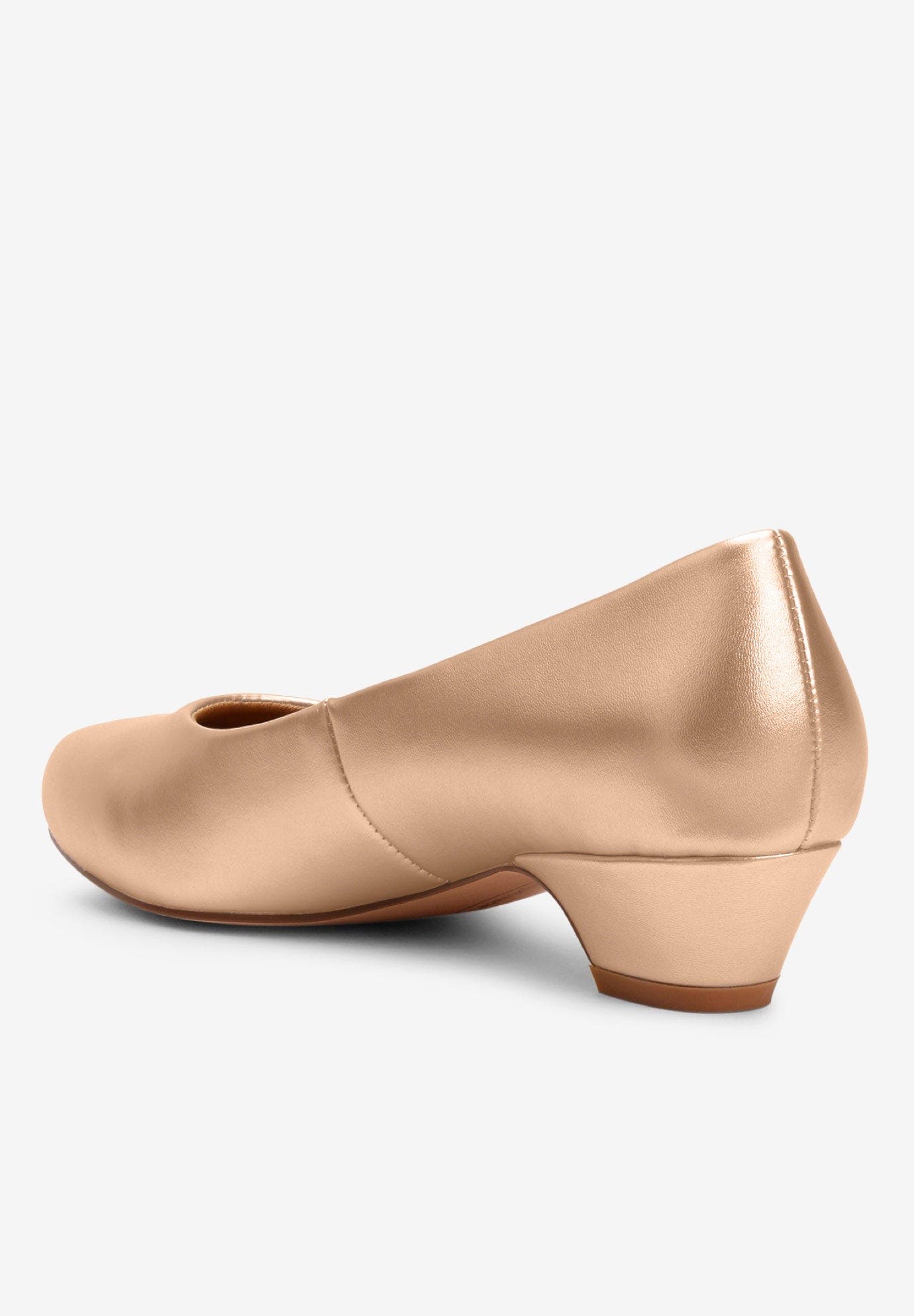 The Vida Leather Like Slip On Pump, Alternate, color, GOLD