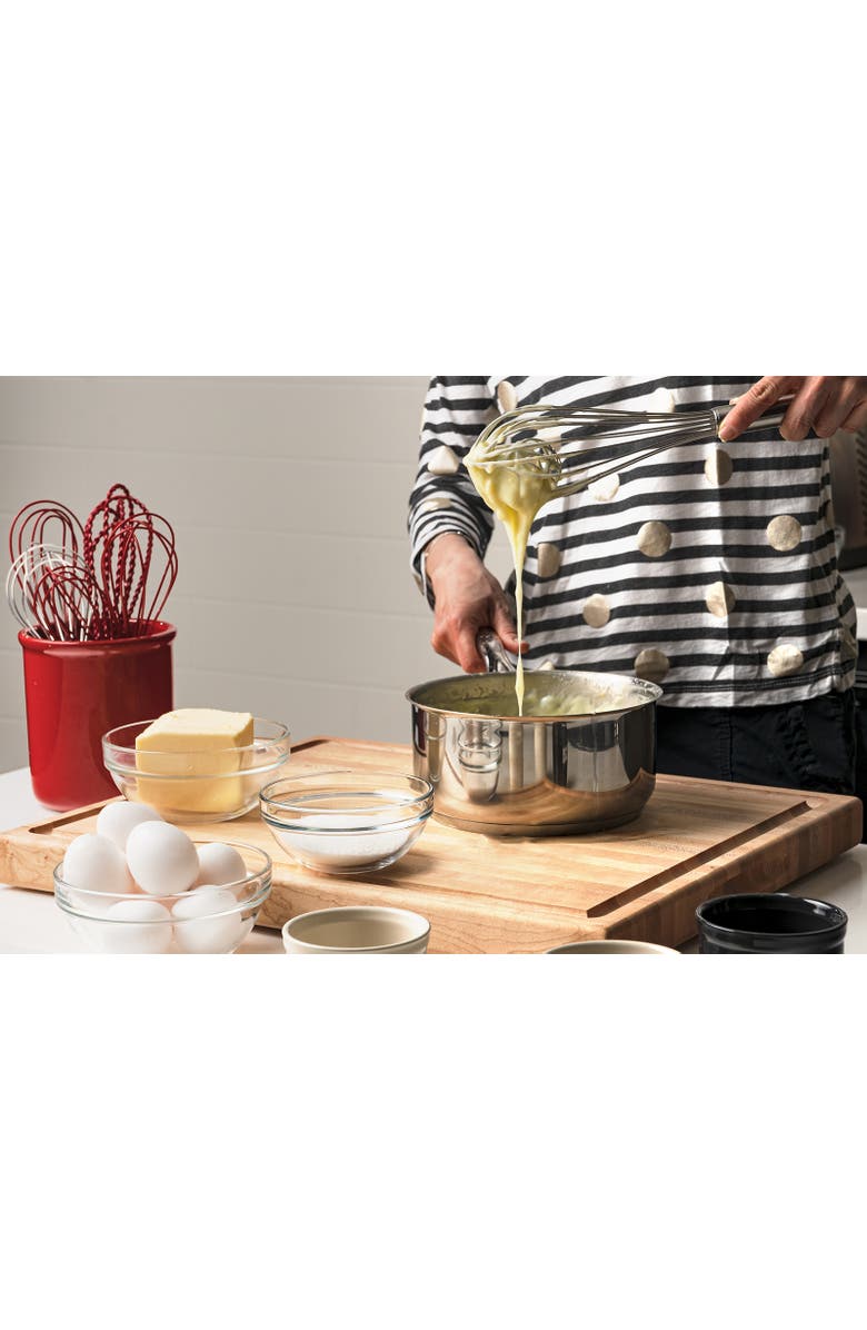 CUISIPRO 12 Inch Stainless Steel Balloon Whisk Ball Solid Handle, Alternate, color, Silver