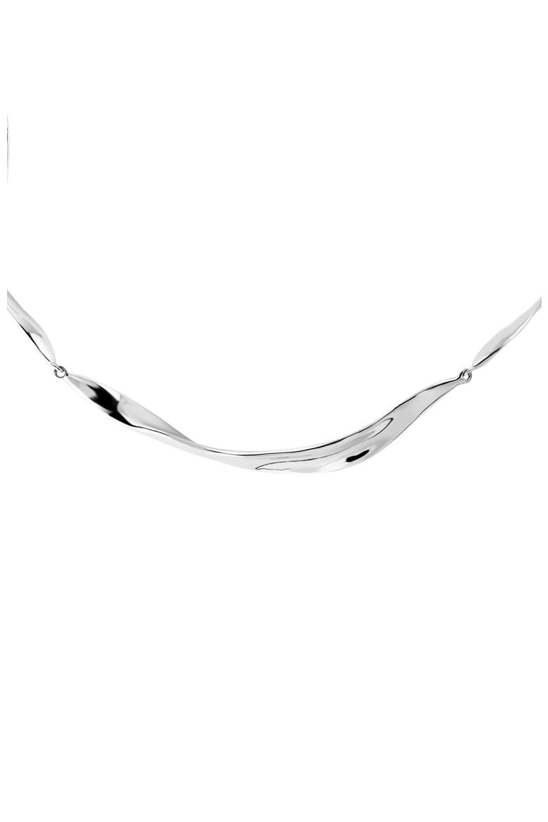 Ripple Necklace, Alternate, color, Silver