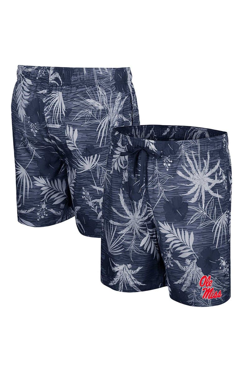 COLOSSEUM Men's Colosseum Navy Ole Miss Rebels What Else is New Swim Shorts, Main, color, 