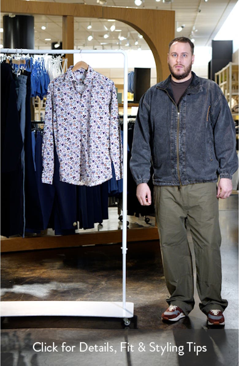 Contemporary Fit Floral Dress Shirt, sales video thumbnail