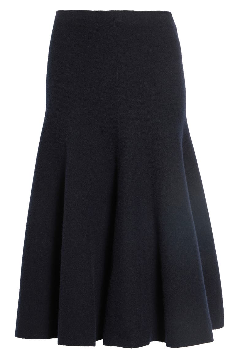 Lothea Merino Wool Blend Midi Sweater Skirt, Alternate, color, NAVY MELANGE