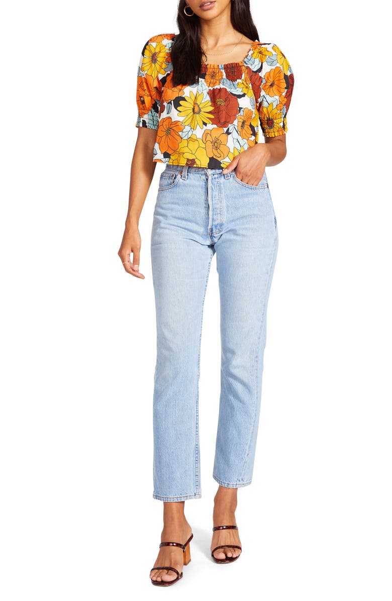 BB Dakota by Steve Madden BB Dakota Freetime Floral Top, Alternate, color,