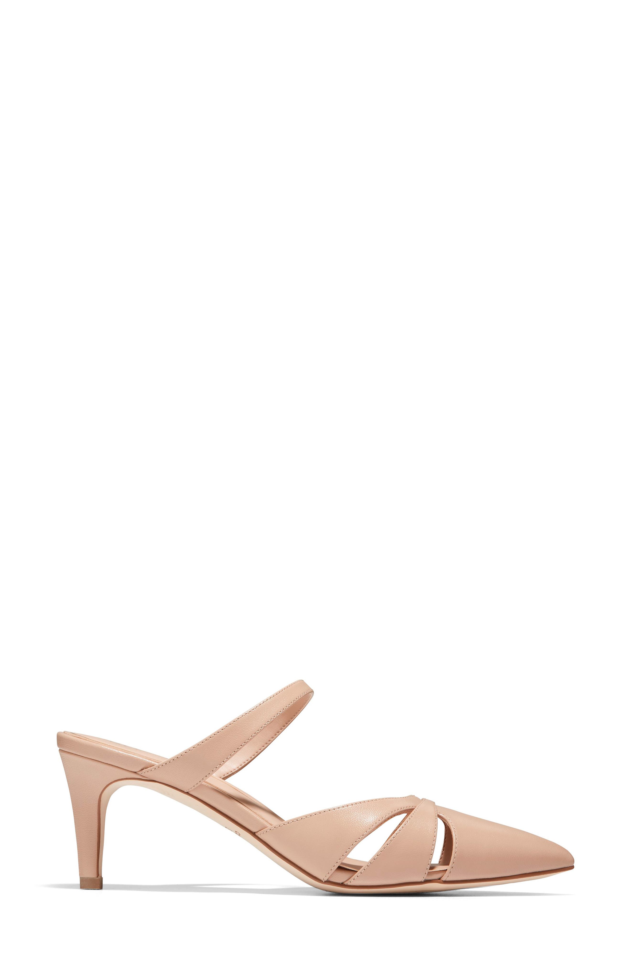 Vandam Pointed Toe Slide Sandal, Alternate, color, BRUSH LEATHER