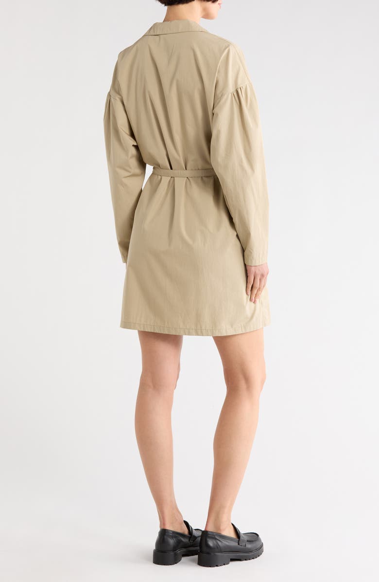 Longchamp Long Sleeve Trench Minidress, Alternate, color,