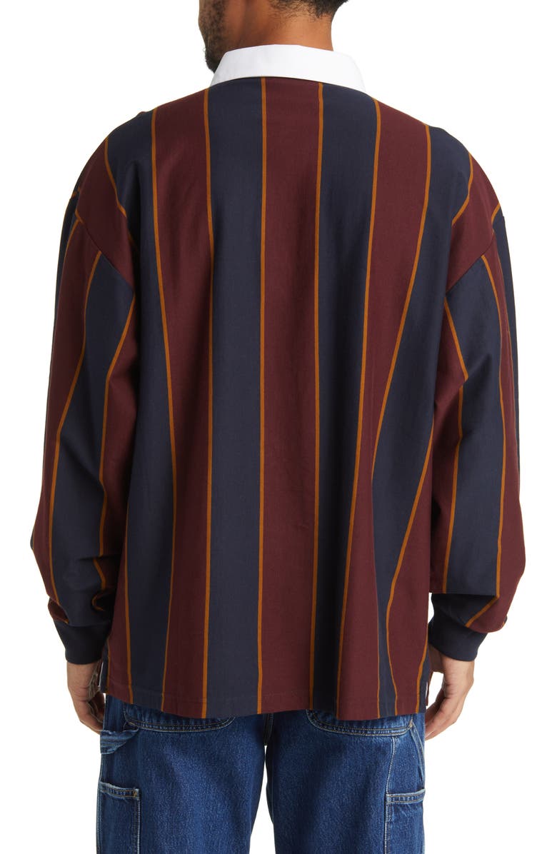 Carhartt Work In Progress Vertical Stripe Cotton Rugby Shirt, Alternate, color,