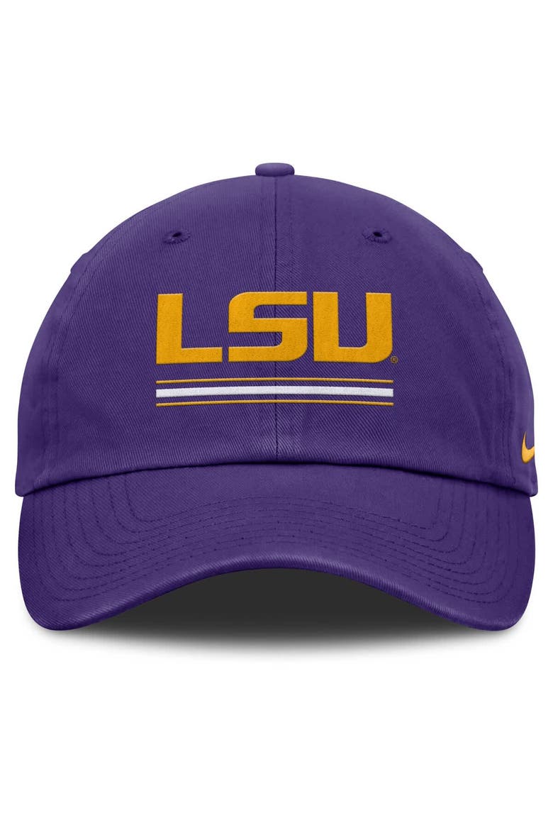 Men's Nike Purple LSU Tigers Club Campus Adjustable Hat, Alternate, color, Purple