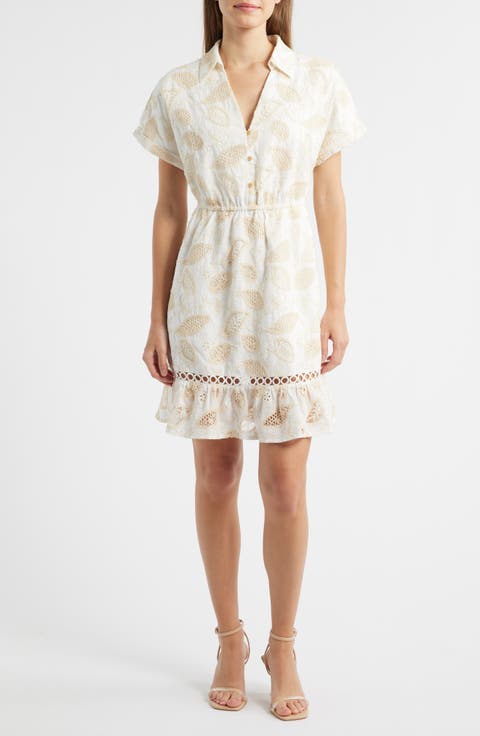 Embroidered Cotton Shirtdress