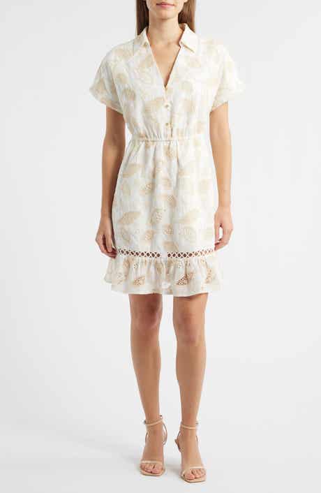 Embroidered Cotton Shirtdress