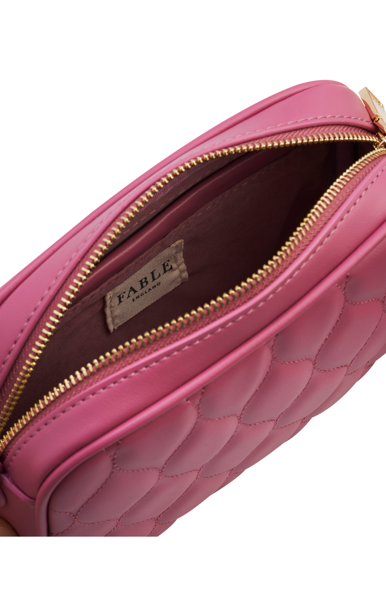 Fable England Alice Quilted Camera Purse, Alternate, color, Rose Pink
