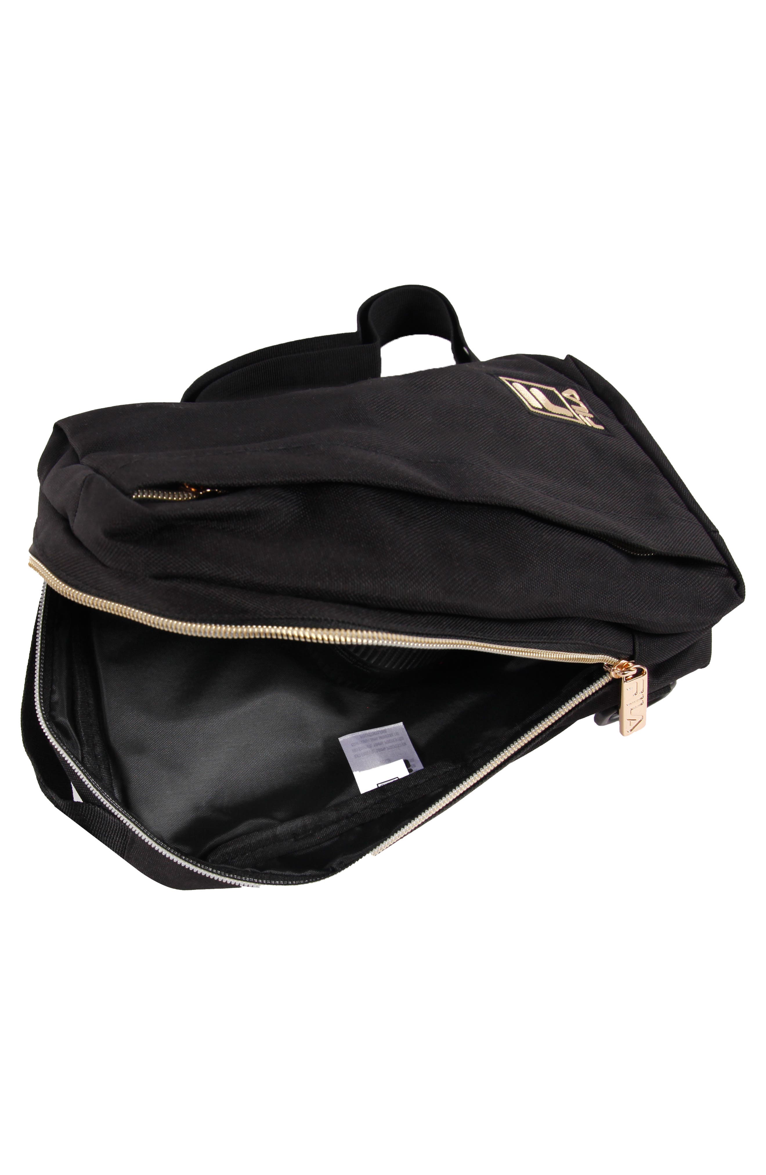 FILA Calistoga Sling Bag, Alternate, color, Black/ Gold