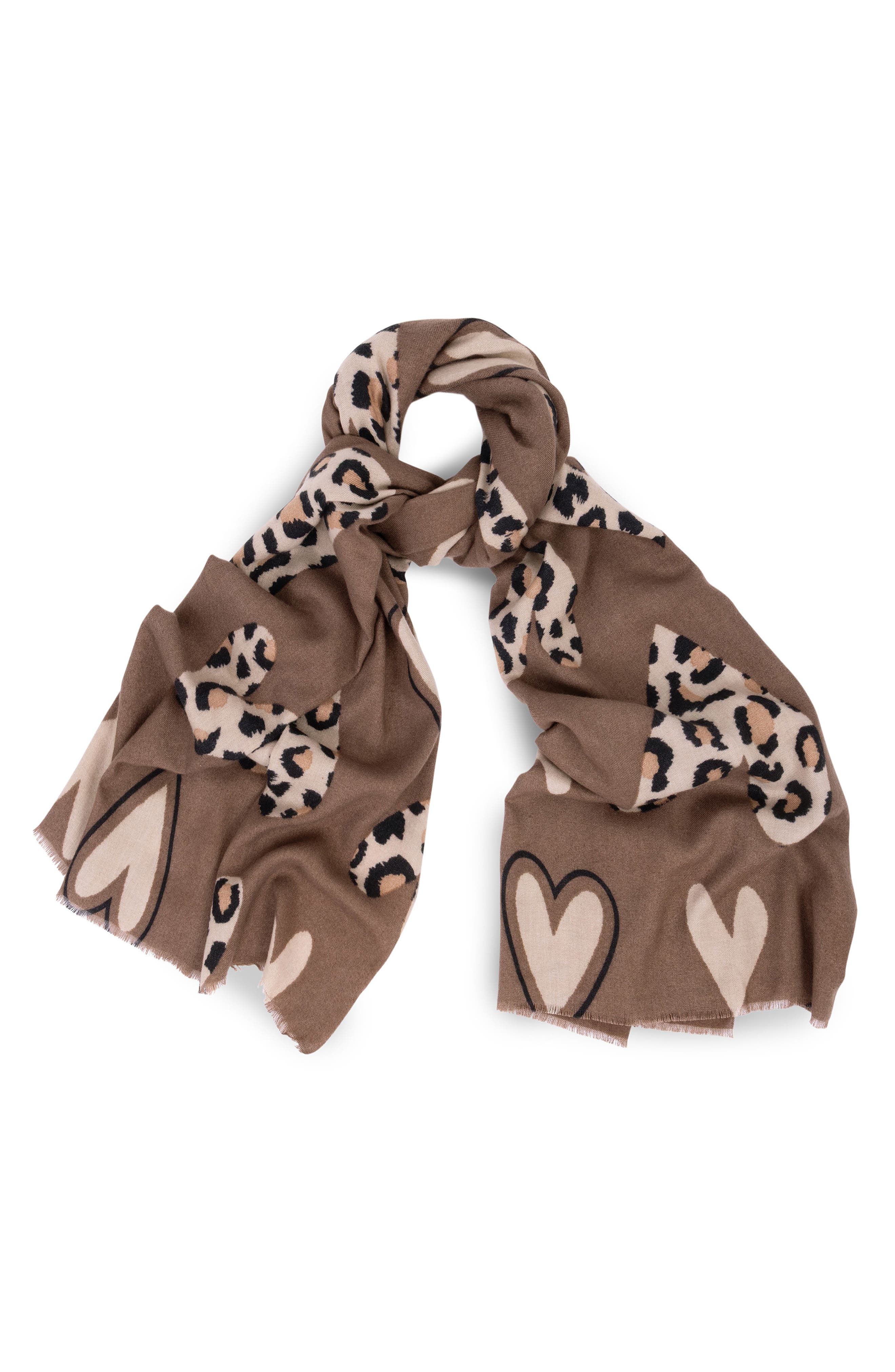 Leopard Heart Scarf