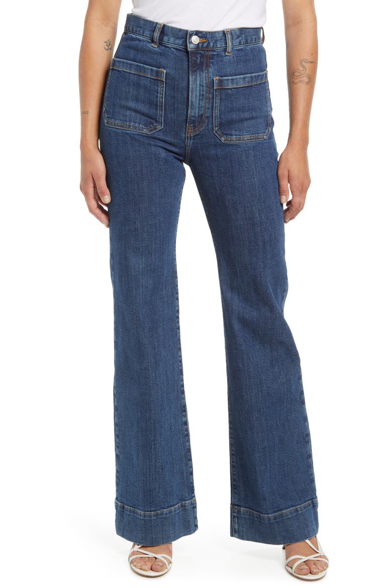 St. Monica High Waist Flare Jeans, Main, color, VINTAGE 95