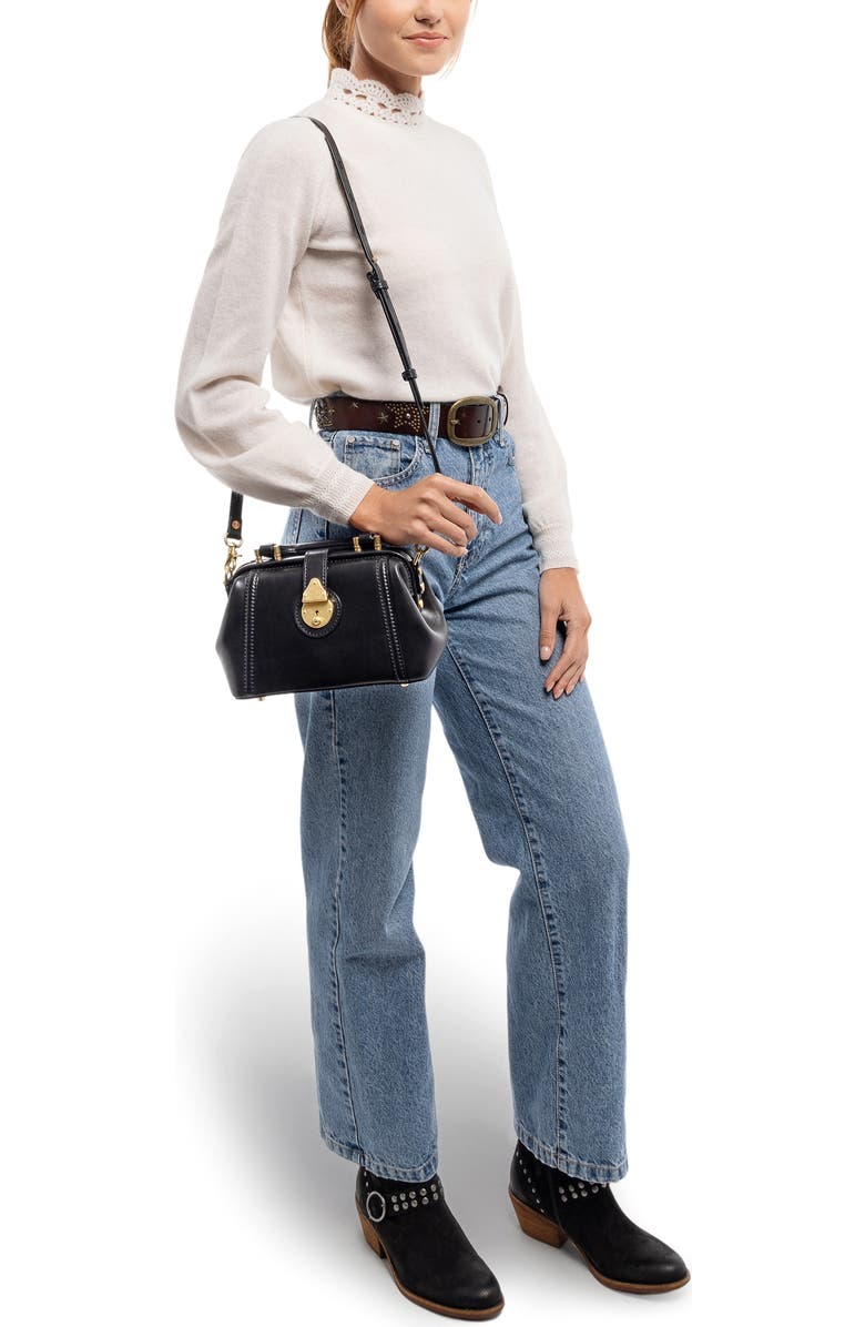 OLD TREND Azalea Genuine Leather Mini Doctor Satchel, Alternate, color, Black