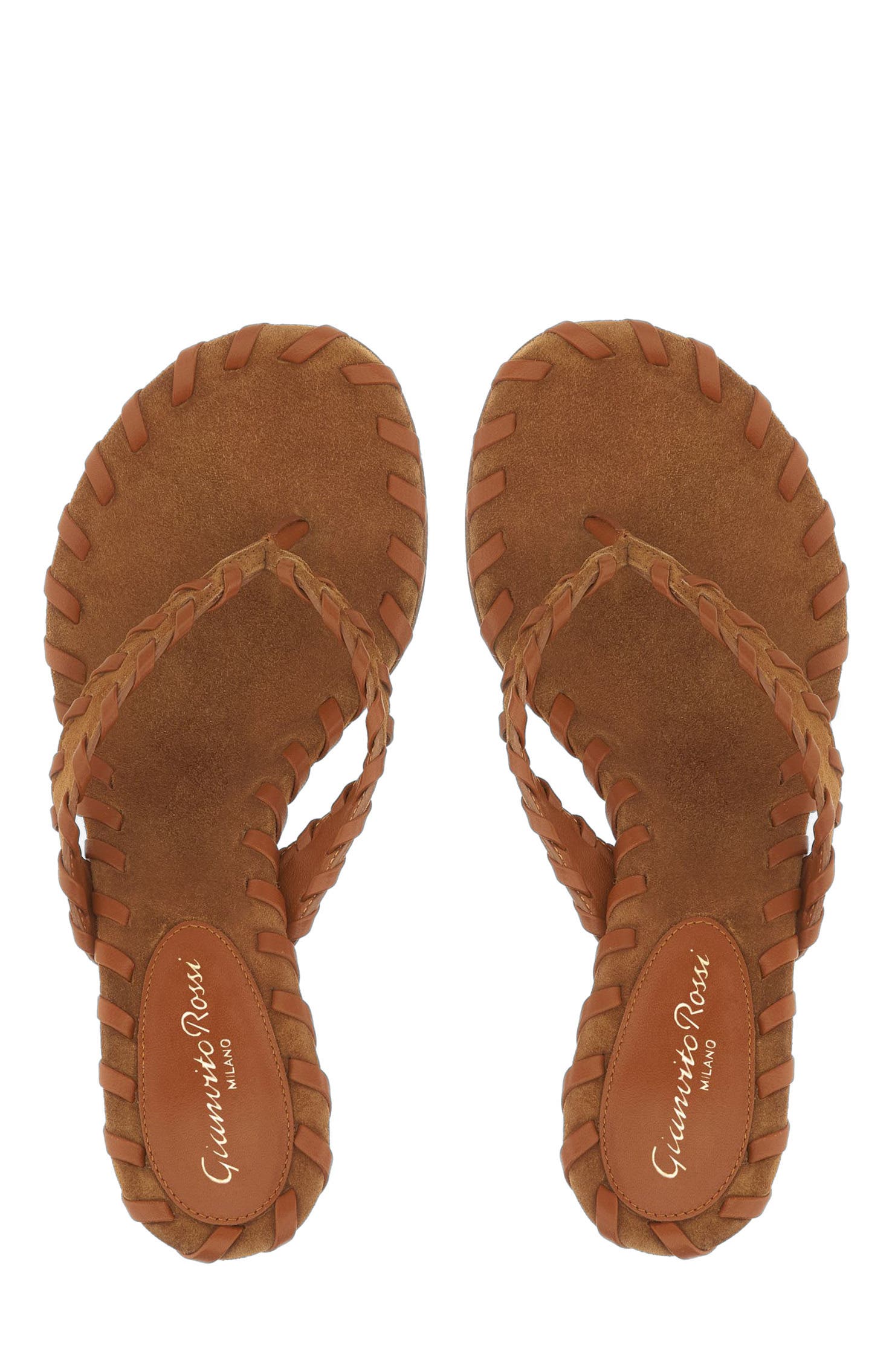 Zaira Thong Sandal, Alternate, color, Light Brown Suede