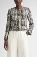 ST. JOHN Eyelash Tweed Jacket