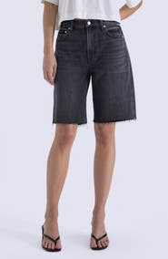Pistola Nolan Denim Raw Hem Bermuda Shorts