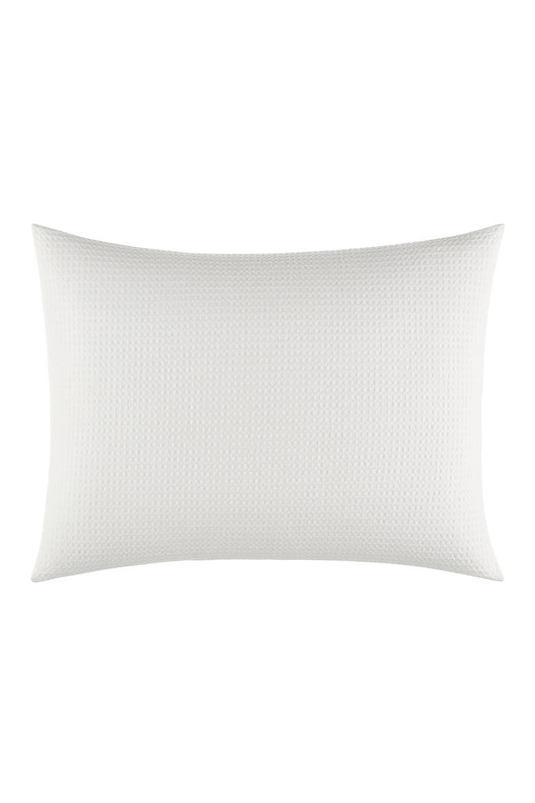 Waffle Piqué Duvet Cover & Sham Set, Alternate, color, WHITE