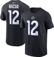 Nike Men's Nike Puka Nacua Midnight Blue Los Angeles Rams 2025 Rivalries Collection Player Name & Number T-Shirt