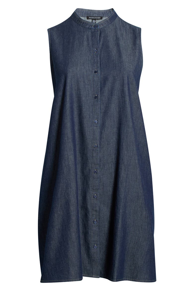 Sleeveless Denim Dress, Alternate, color, DARK INDIGO