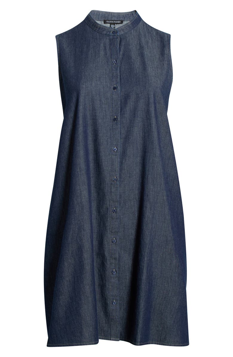 Eileen Fisher Sleeveless Denim Dress, Main, color,