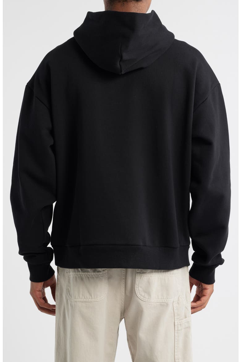 SMILEY® Lockup Graphic Hoodie, Alternate, color, BLACK