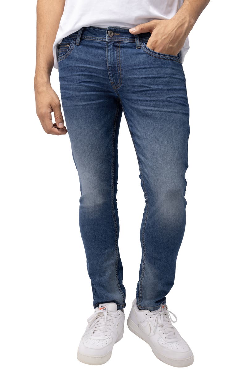 XRAY Skinny Jeans, Alternate, color, Medium Blue