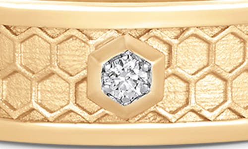 Sara Weinstock Honey Comb Diamond Band Ring In Yellow Gold