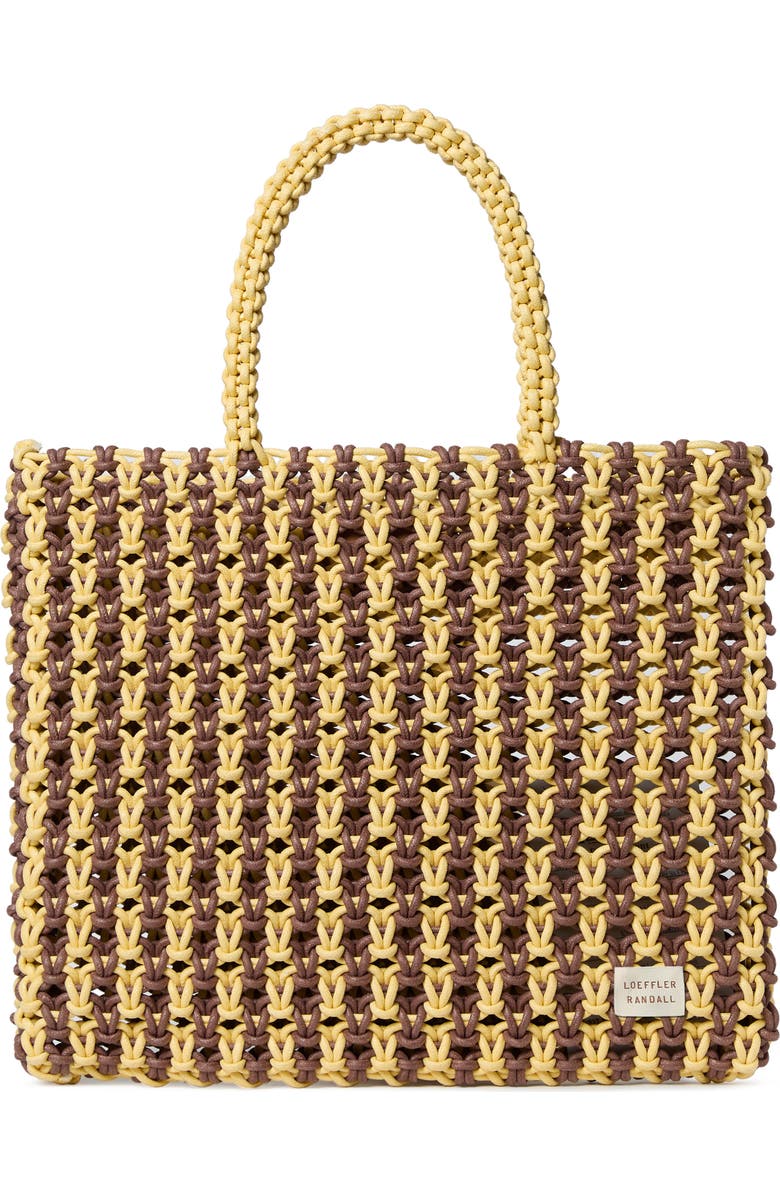 Loeffler Randall Celia Knotted Tote Bag, Main, color, Brown/ Butter