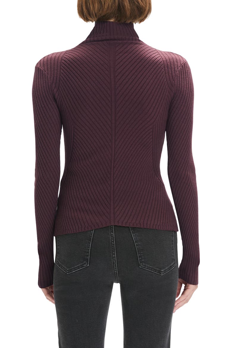 Be Your Girl Turtleneck Merino Wool Blend Sweater, Alternate, color, BURGUNDY DAHLIA