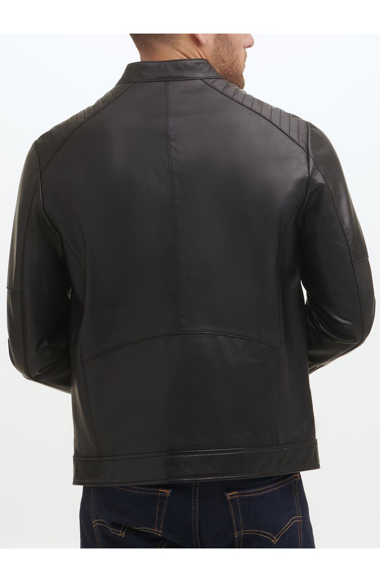 Cole Haan Leather Racer Jacket, Alternate, color,